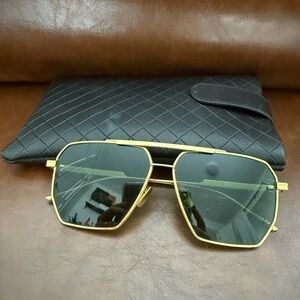 Bottega Veneta Black Quilted Leather Pouch